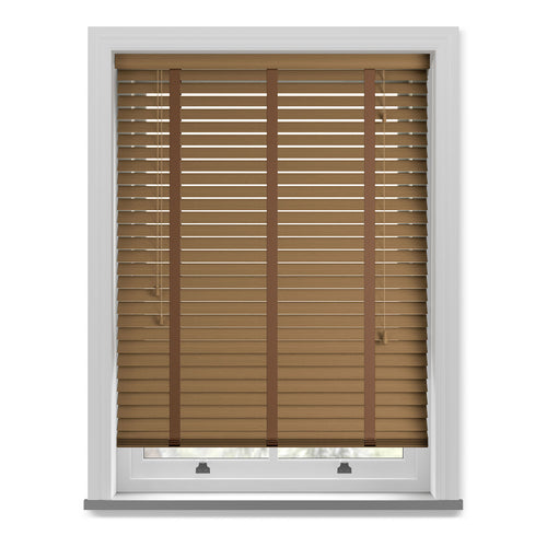 Amber Fauxwood Venetian Blind - 35mm Slat