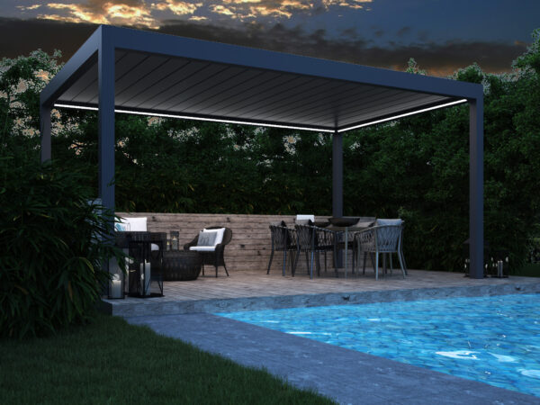 Deponti Pinela Deluxe Louvered Roof Aluminium Veranda - Image 2